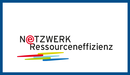 Zu sehen ist das Logo des Netwerks Ressourceneffizienz.