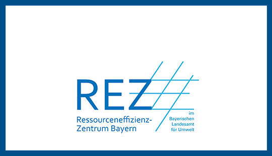 Logo des Ressourceneffizienz-Zentrums Bayern (REZ).